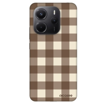 Obal pro Xiaomi Redmi Note 14 4G - Brown grid