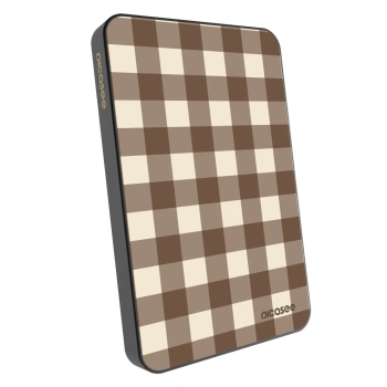 Powerbanka s MagSafe 5 000 mAh Šedá - Brown grid