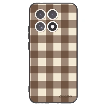 Picasee silikonový černý obal pro Xiaomi 15T - Brown grid