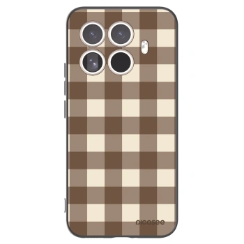 Picasee silikonový černý obal pro Xiaomi 15T Pro - Brown grid