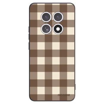 Picasee silikonový černý obal pro Xiaomi Redmi Note 15 4G - Brown grid