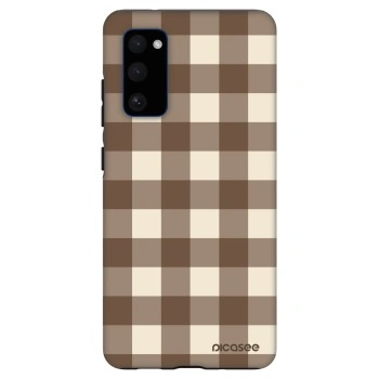 Obal pro Samsung Galaxy S20 FE - Brown grid