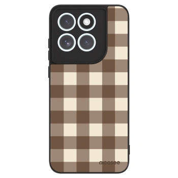 Obal pro Motorola Edge 70 Fusion - Brown grid