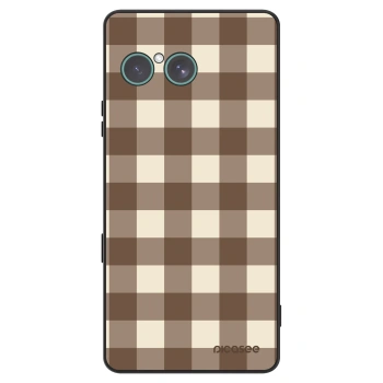 Obal pro Sony Xperia 10 VII - Brown grid