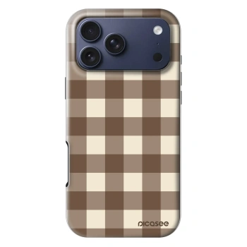 Obal pro Apple iPhone 18 Pro Max - Brown grid