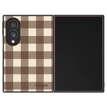Obal pro Samsung Galaxy Z Fold8 5G - Brown grid