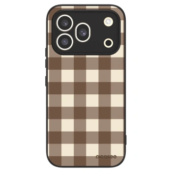 Obal pro Honor 600 Pro - Brown grid
