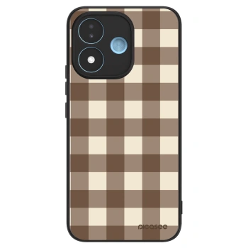 Obal pro Xiaomi Redmi Note 17 5G - Brown grid