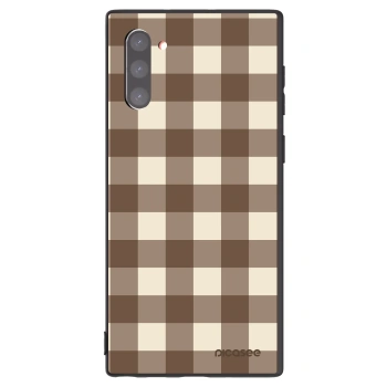 Obal pro Samsung Galaxy Note 10 N970F - Brown grid