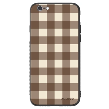 Obal pro Apple iPhone 6/6S - Brown grid