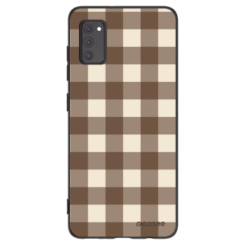 Obal pro Samsung Galaxy A41 A415F - Brown grid