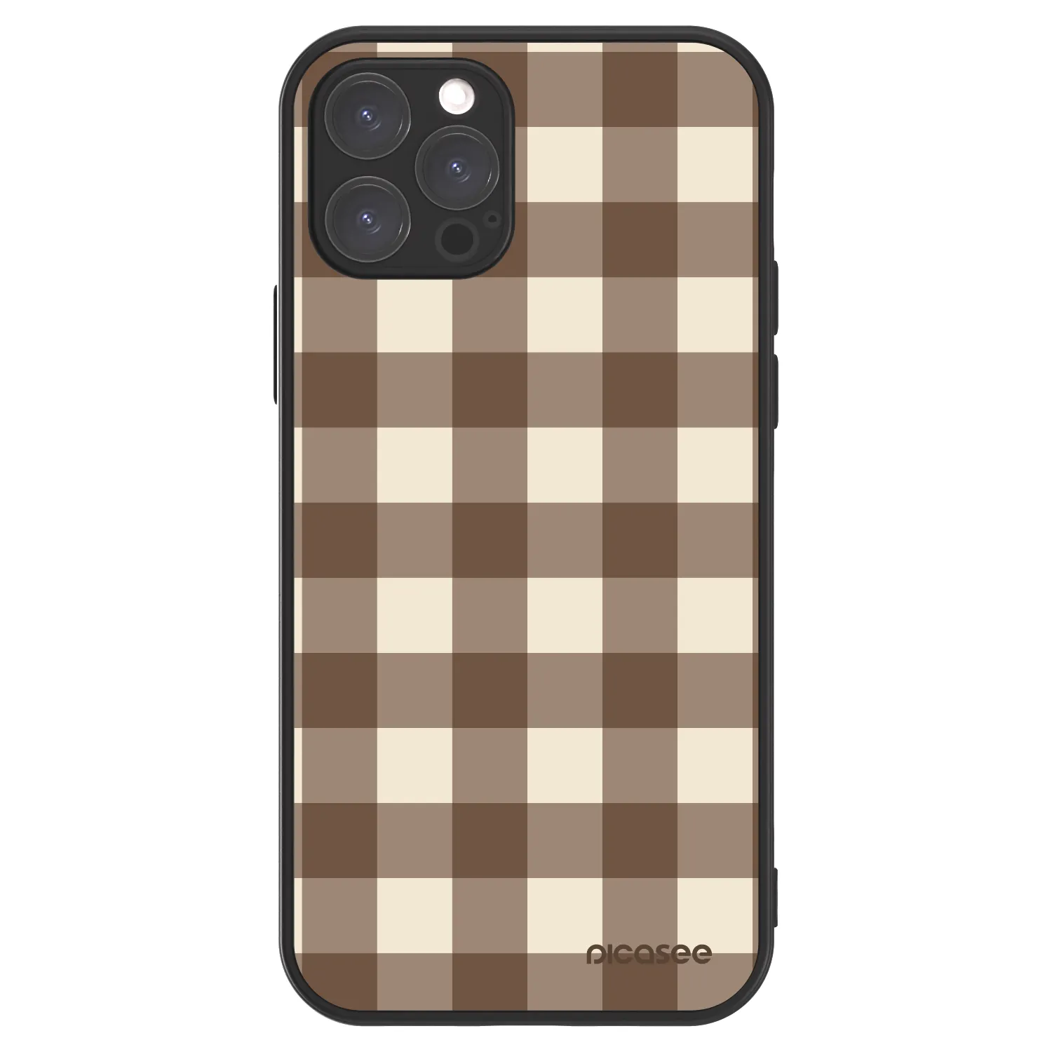 Picasee ULTIMATE CASE pro Apple iPhone 12 Pro - Brown grid