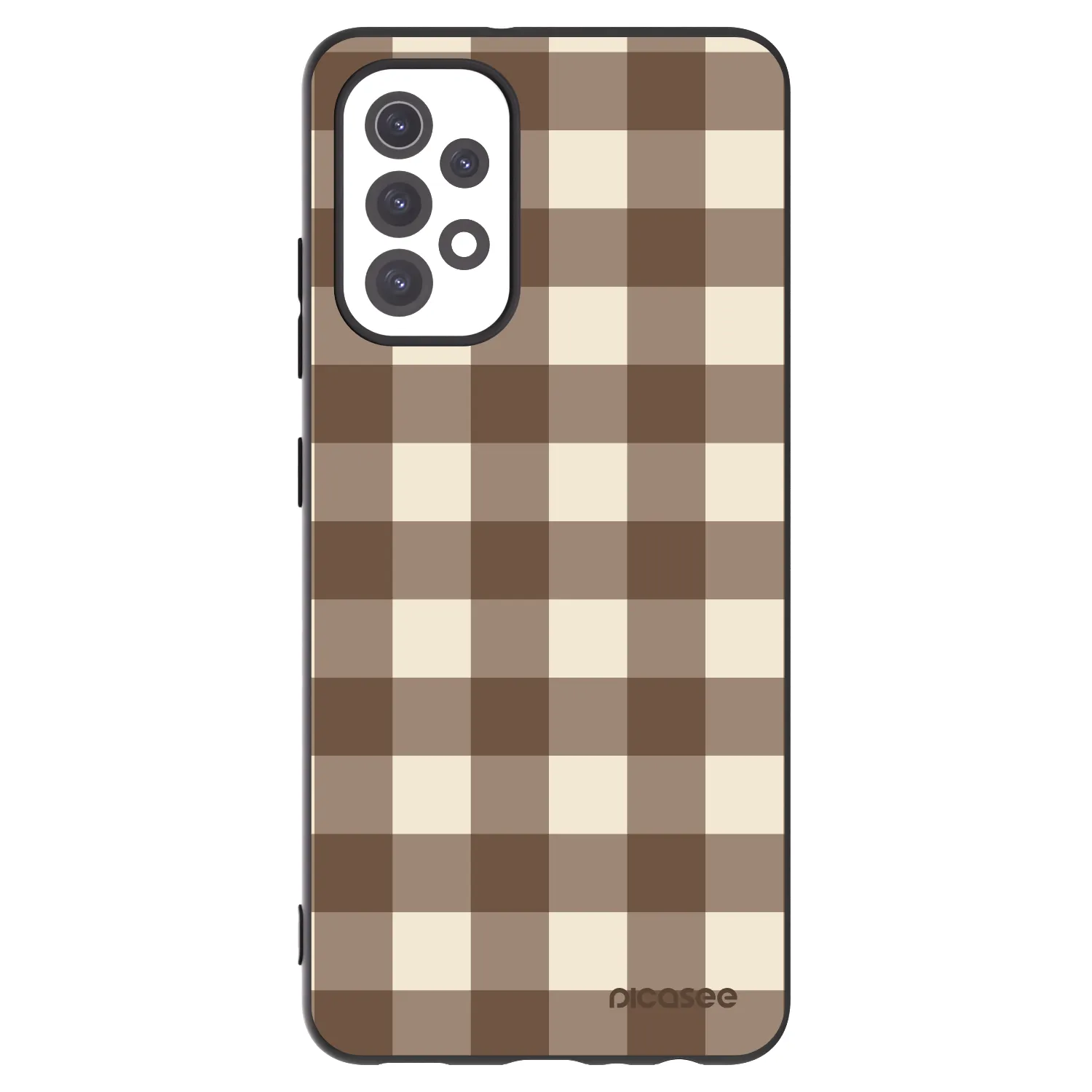 Picasee silikonový černý obal pro Samsung Galaxy A32 5G A326B - Brown grid