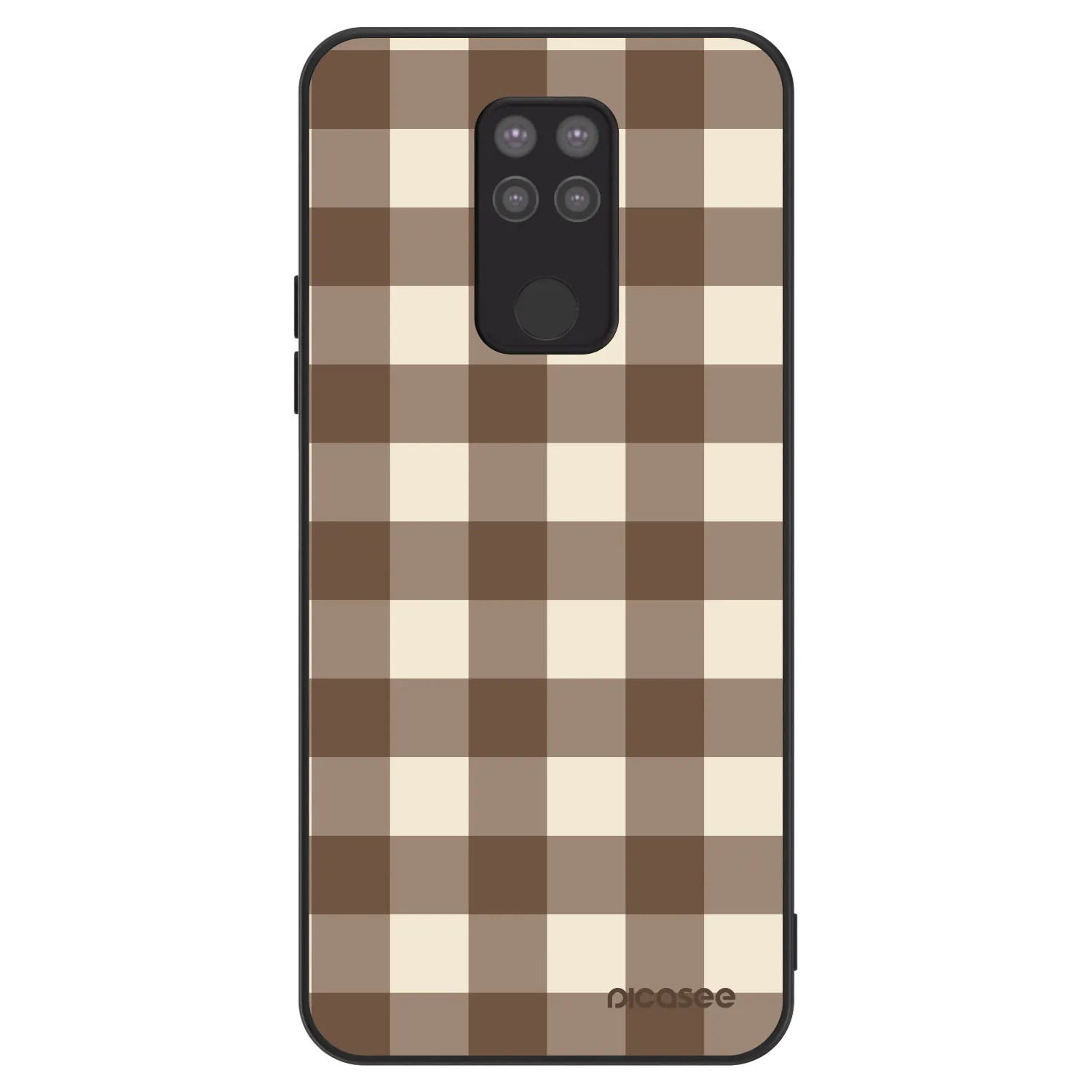Picasee ULTIMATE CASE pro Xiaomi Redmi Note 9 - Brown grid