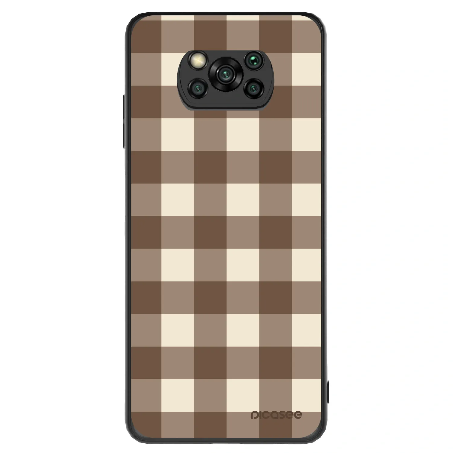 Picasee ULTIMATE CASE pro Xiaomi Poco X3 - Brown grid