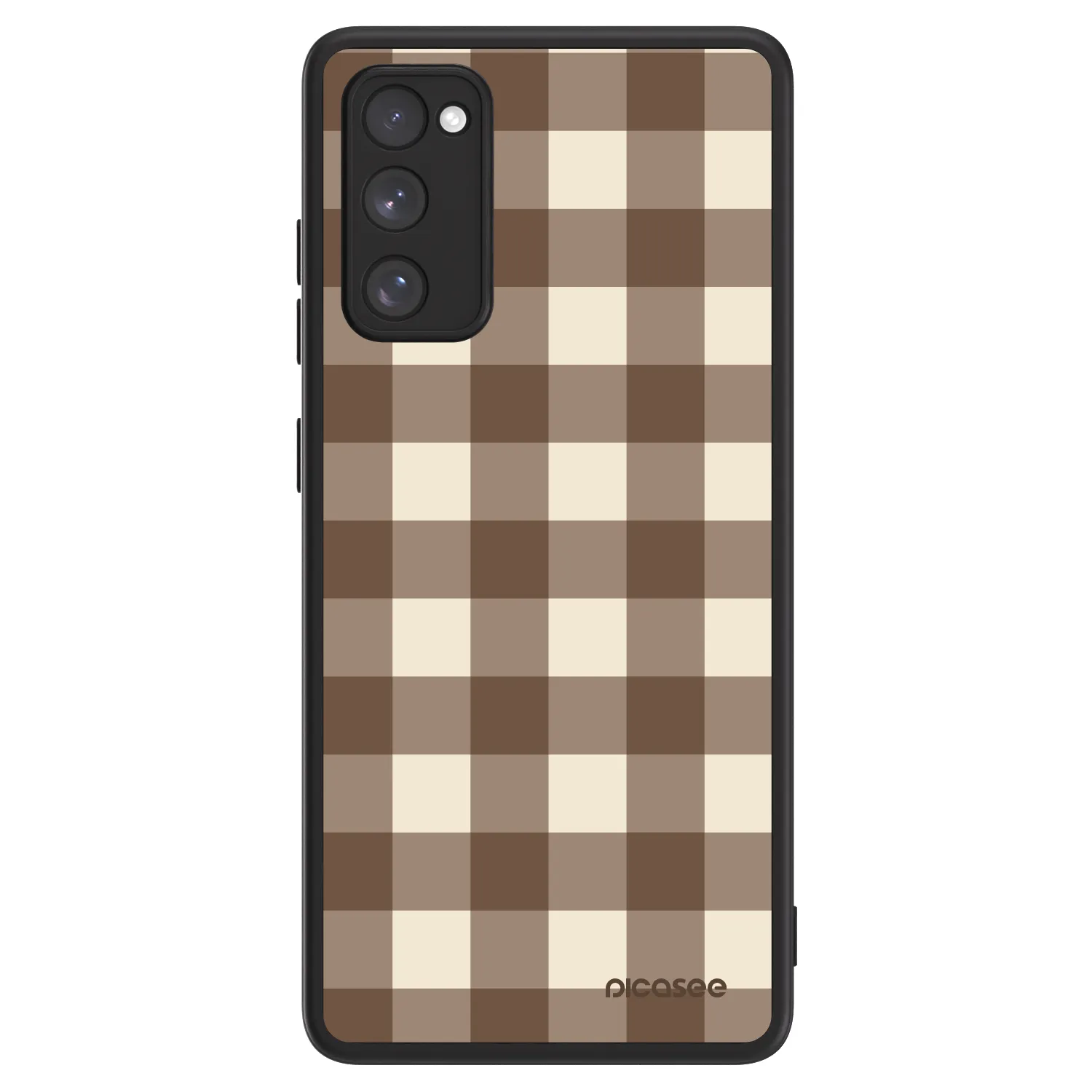 Picasee ULTIMATE CASE pro Samsung Galaxy S20 FE - Brown grid