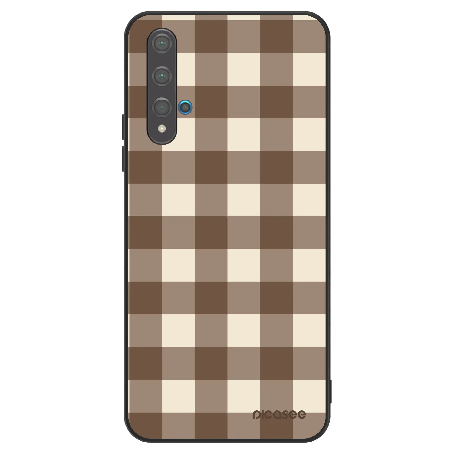 Picasee ULTIMATE CASE pro Huawei Nova 5T - Brown grid