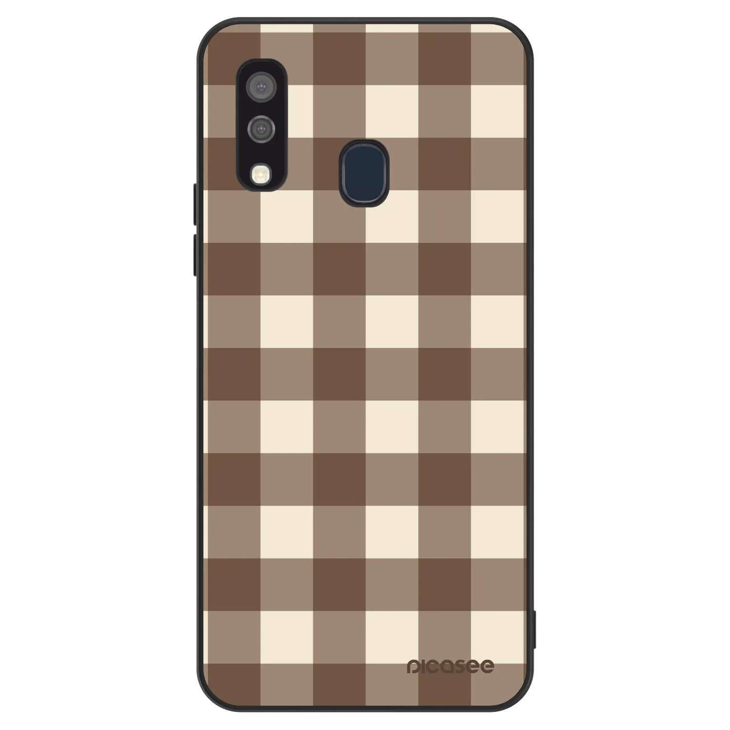 Picasee ULTIMATE CASE pro Samsung Galaxy A40 A405F - Brown grid