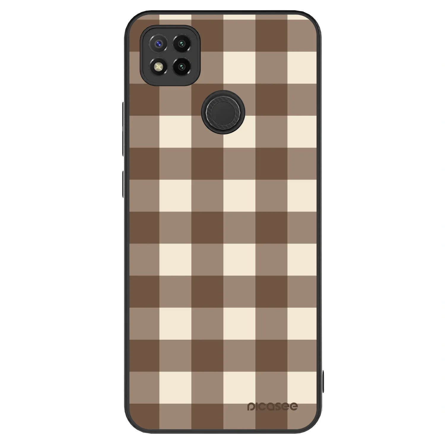 Picasee ULTIMATE CASE pro Xiaomi Redmi 9C - Brown grid