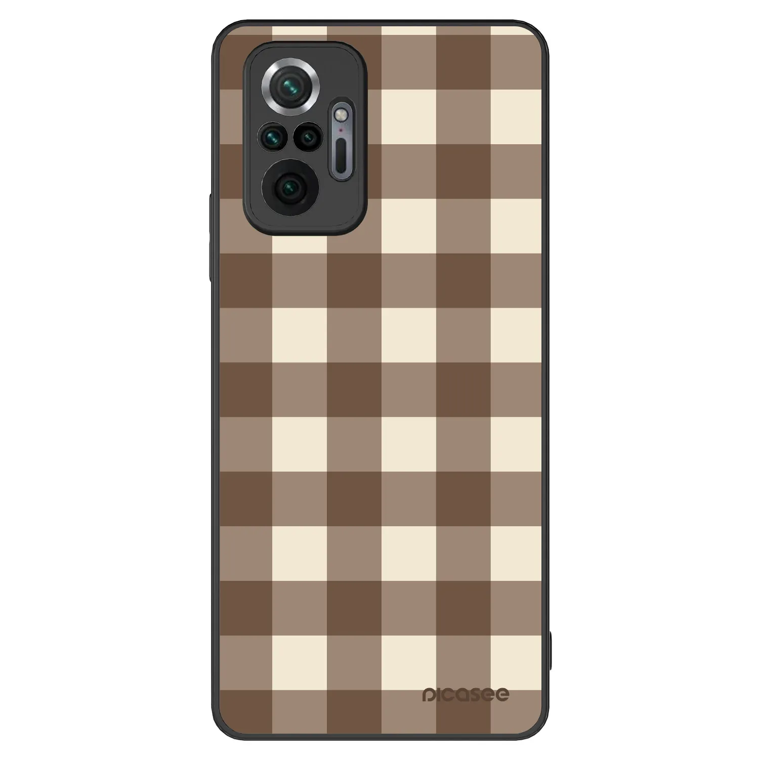 Picasee ULTIMATE CASE pro Xiaomi Redmi Note 10 Pro - Brown grid