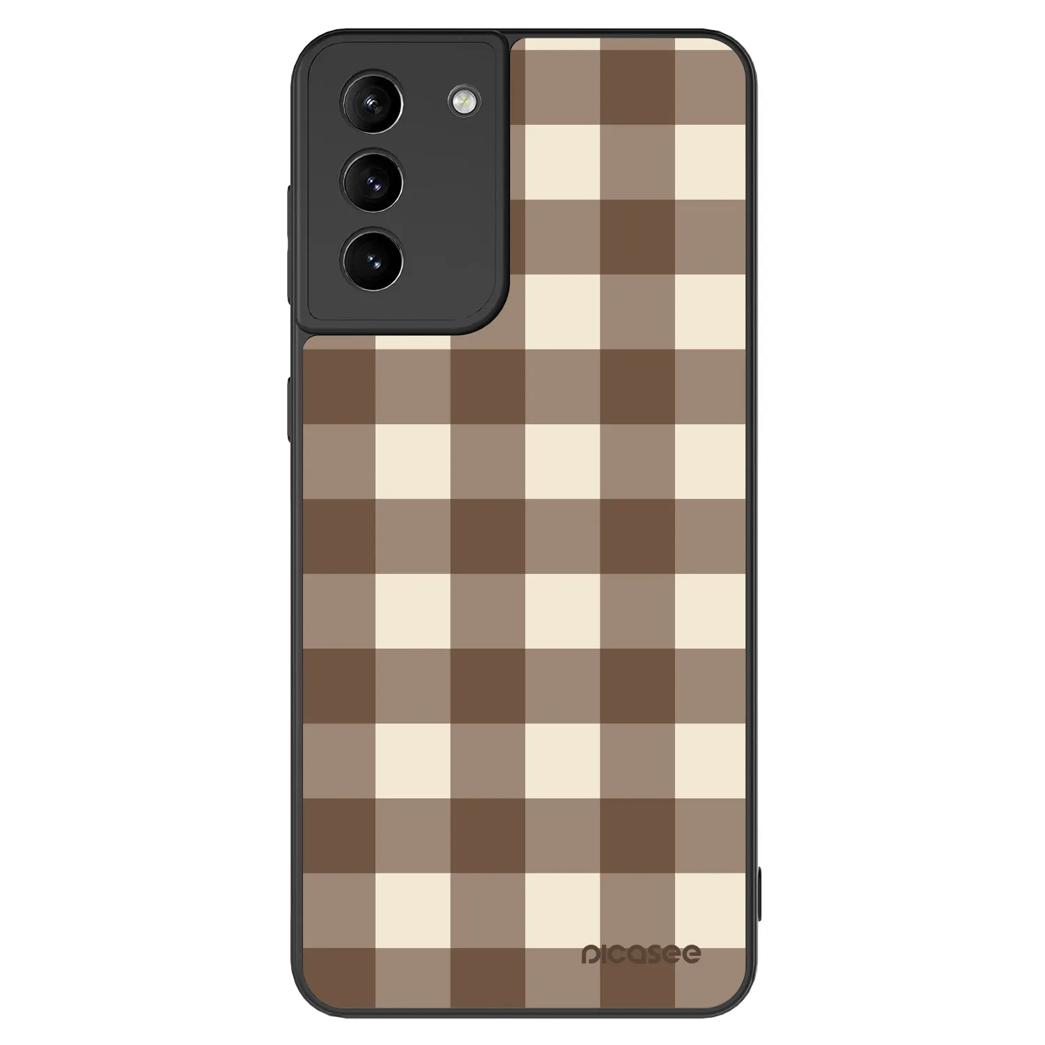 Picasee ULTIMATE CASE pro Samsung Galaxy S21+ 5G G996F - Brown grid