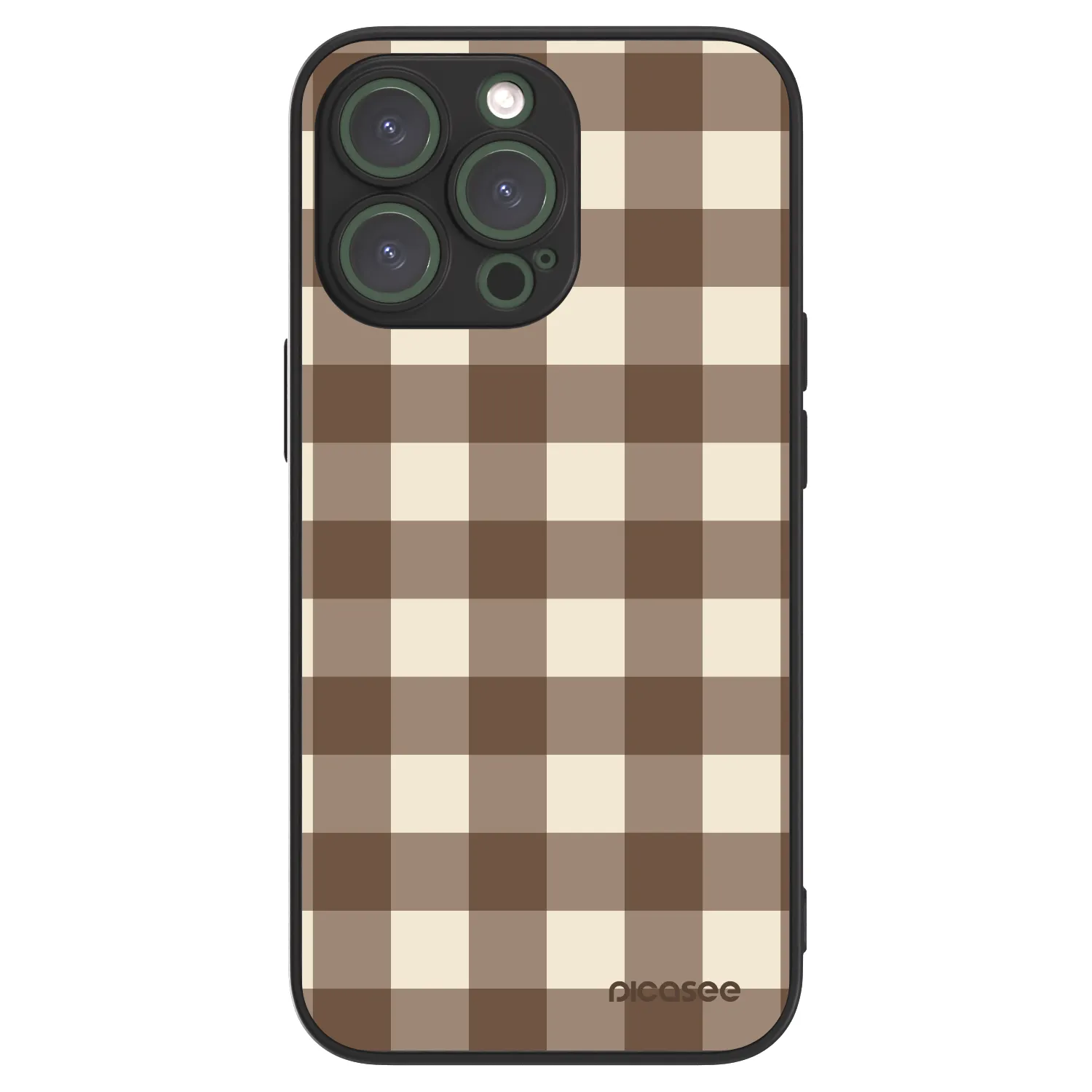 Picasee ULTIMATE CASE pro Apple iPhone 13 Pro - Brown grid