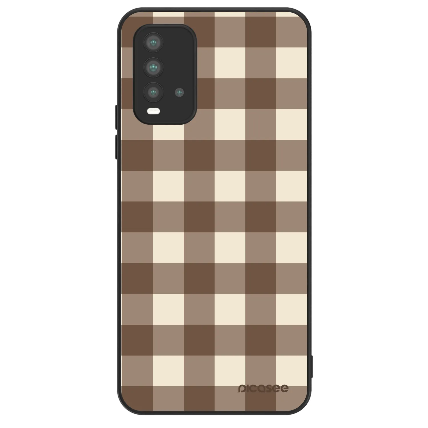 Picasee ULTIMATE CASE pro Xiaomi Redmi 9T - Brown grid