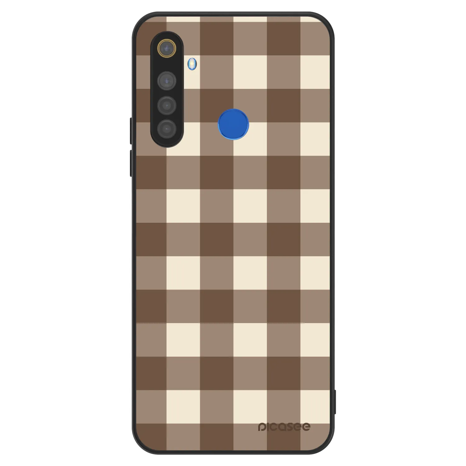 Picasee ULTIMATE CASE pro Realme 5 - Brown grid