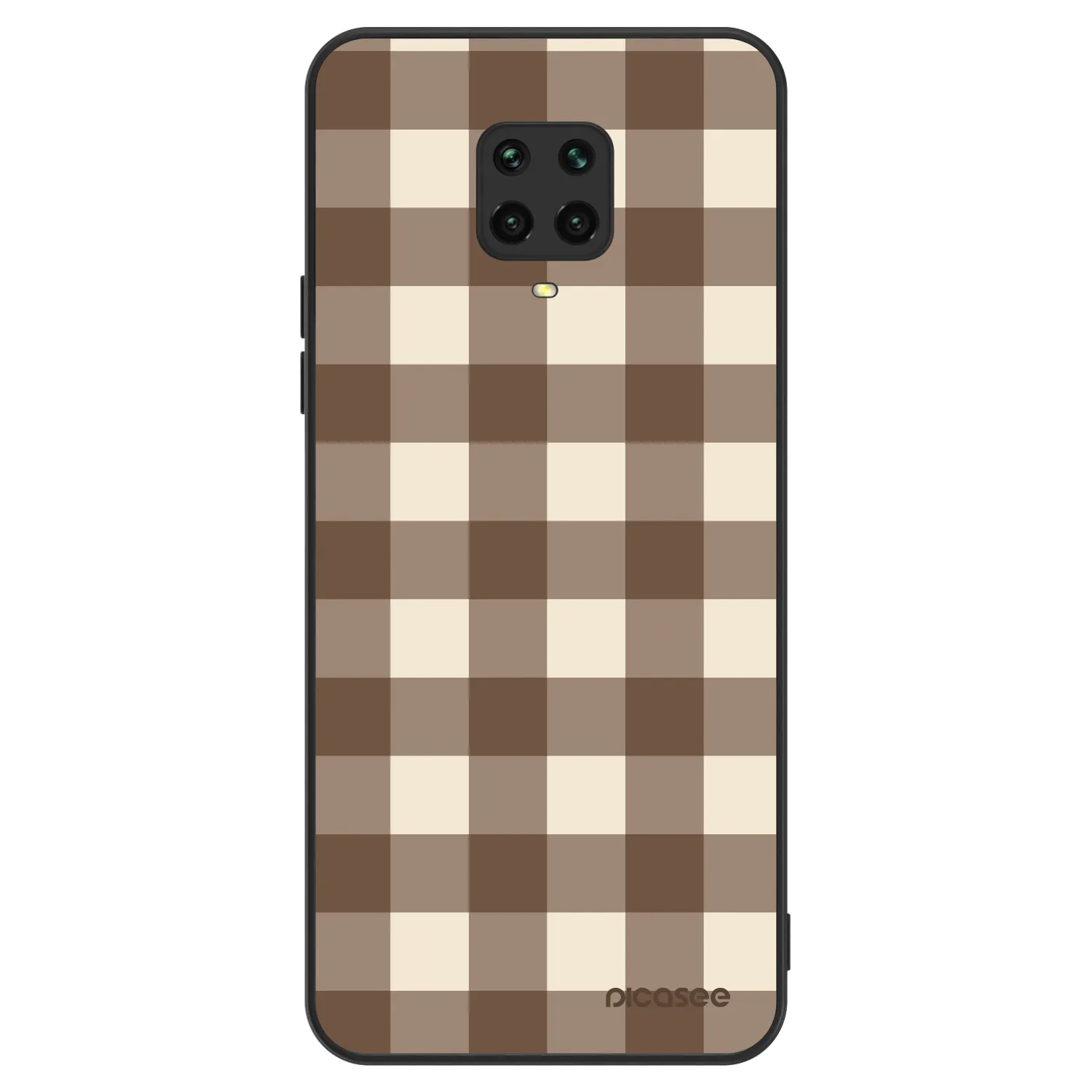 Picasee ULTIMATE CASE pro Xiaomi Redmi Note 9S - Brown grid