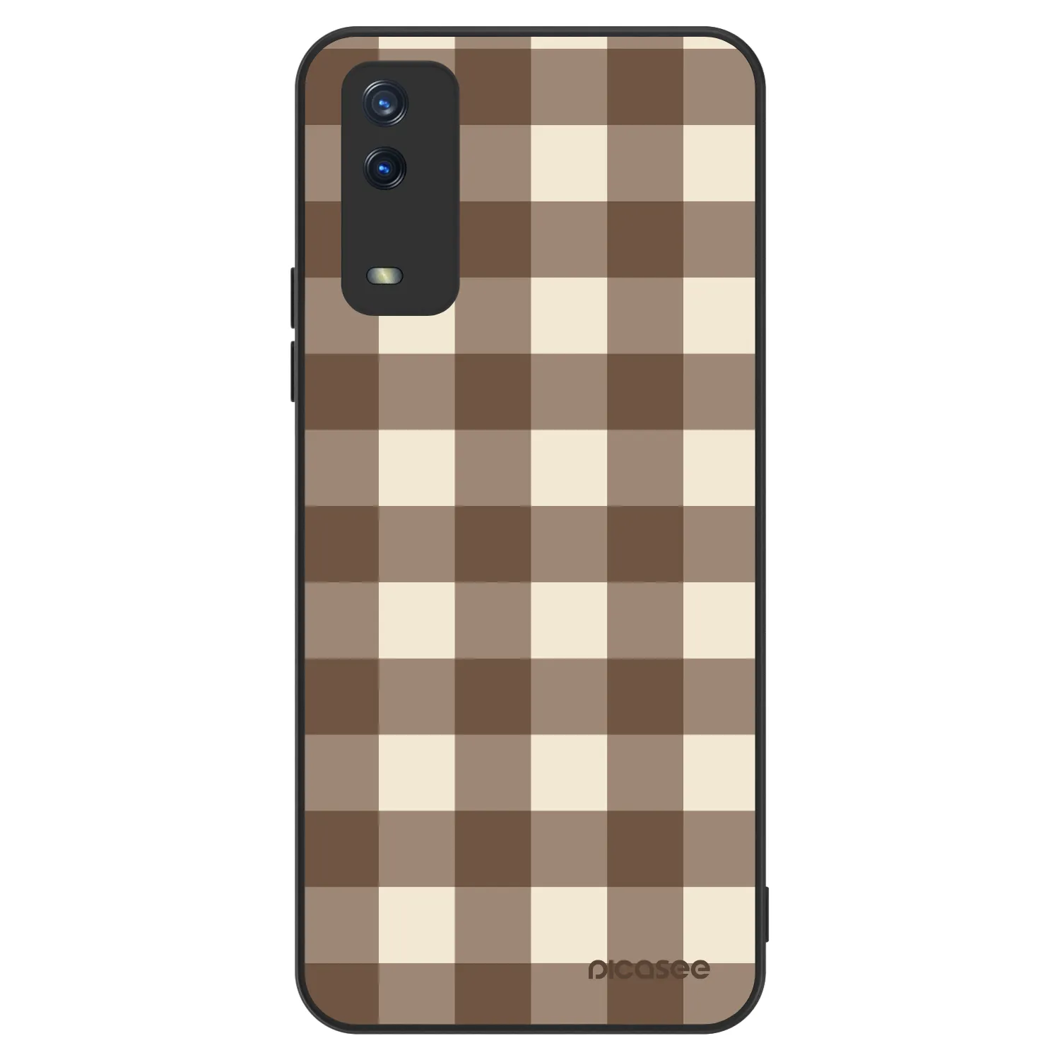 Picasee ULTIMATE CASE pro Vivo Y11s - Brown grid