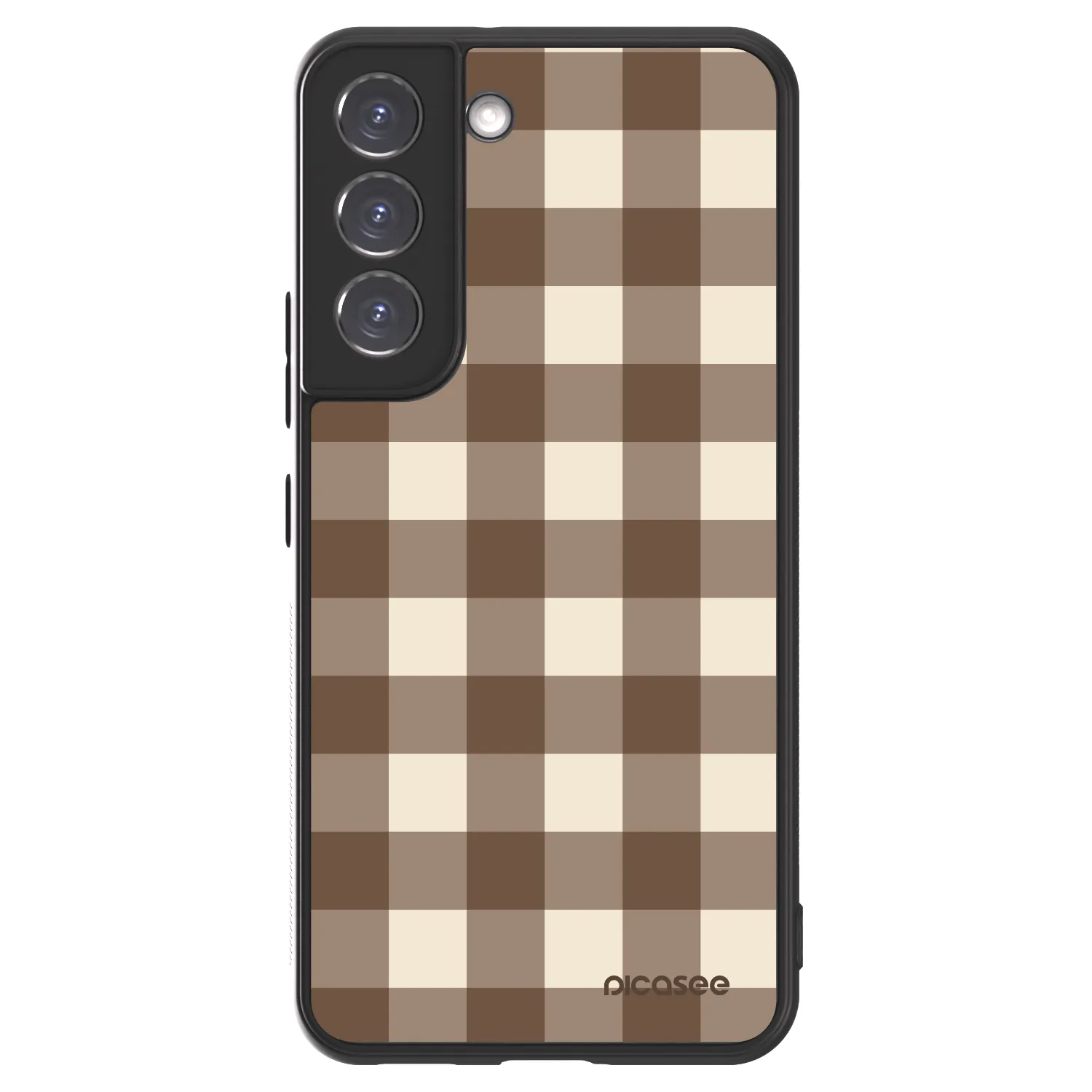 Picasee ULTIMATE CASE pro Samsung Galaxy S22 5G - Brown grid
