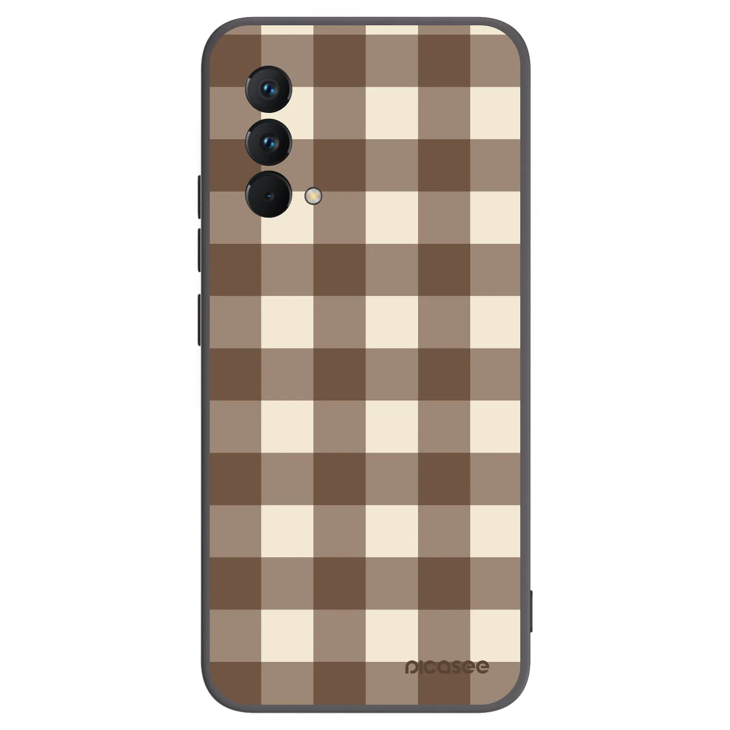 Picasee silikonový černý obal pro Realme GT Master Edition 5G - Brown grid
