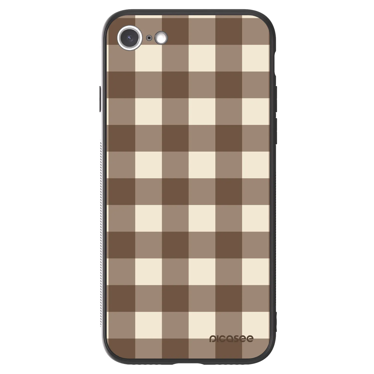 Picasee ULTIMATE CASE pro Apple iPhone SE 2022 - Brown grid
