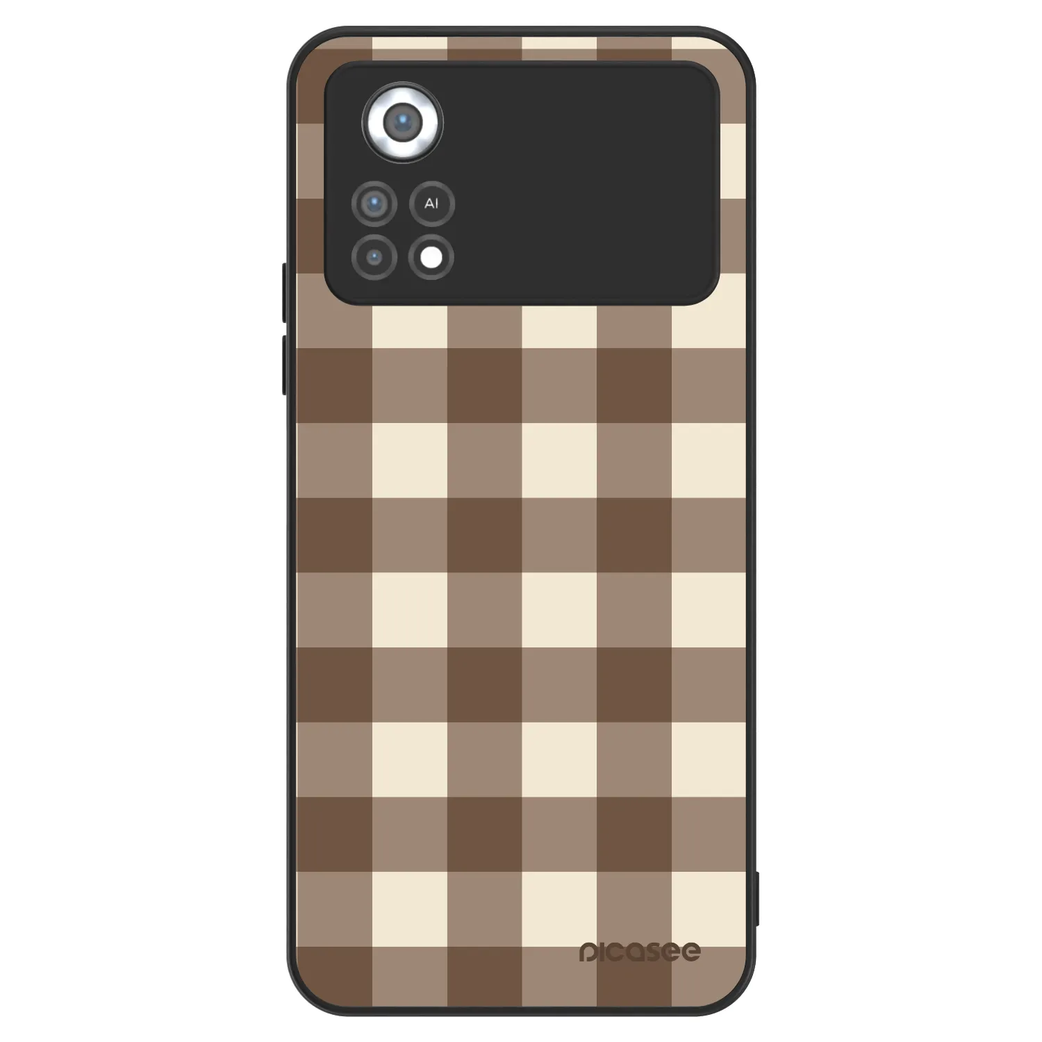 Picasee ULTIMATE CASE pro Xiaomi Poco X4 Pro 5G - Brown grid