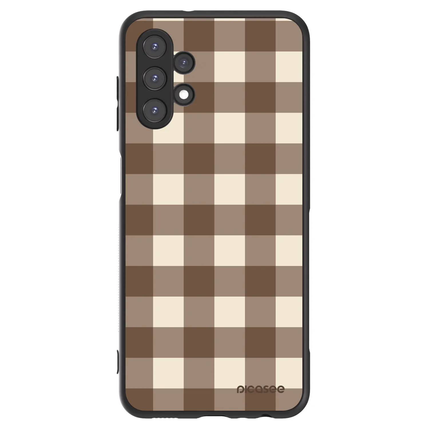 Picasee ULTIMATE CASE pro Samsung Galaxy A13 4G A135 - Brown grid