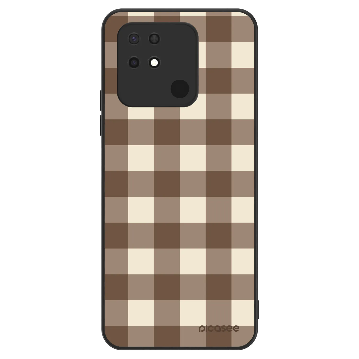 Picasee ULTIMATE CASE pro Xiaomi Redmi 10C - Brown grid