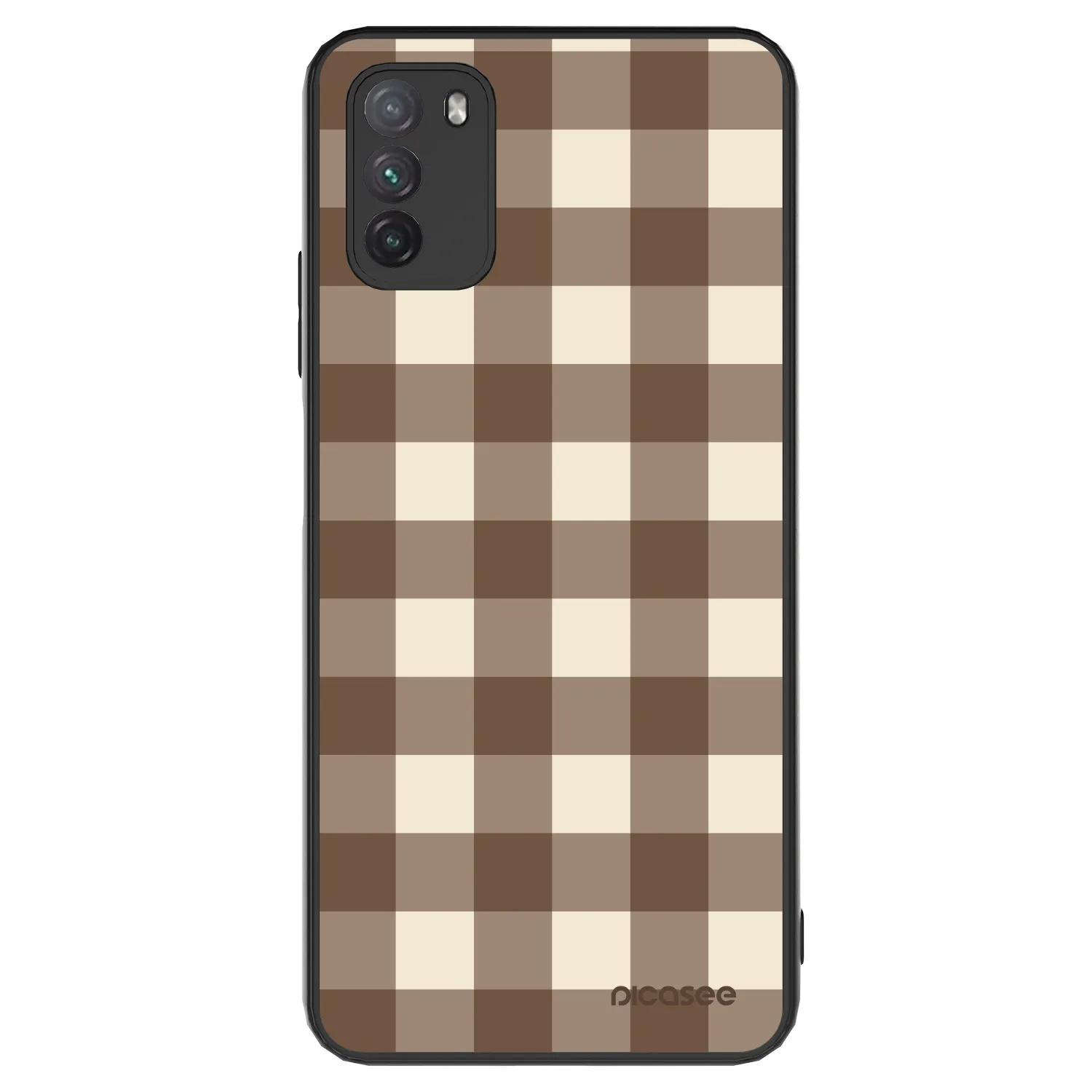 Picasee ULTIMATE CASE pro Xiaomi Poco M3 - Brown grid