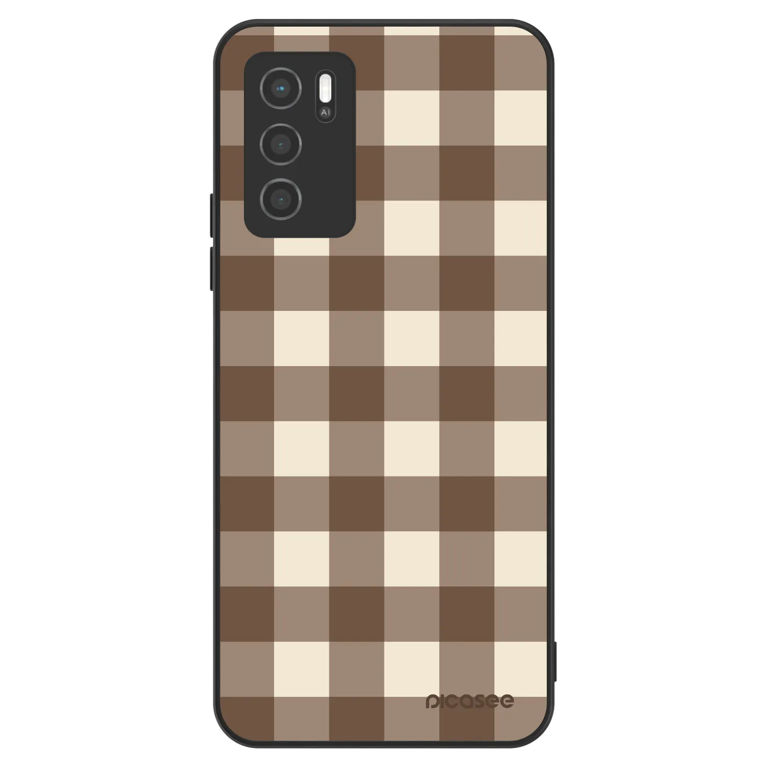 Picasee ULTIMATE CASE pro OPPO A16s - Brown grid