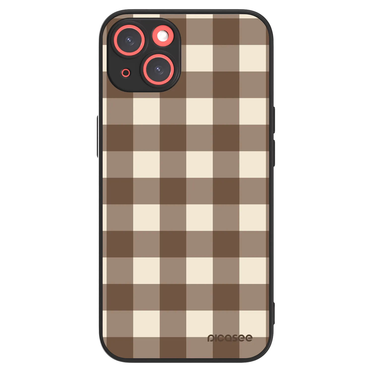 Picasee ULTIMATE CASE MagSafe pro Apple iPhone 13 - Brown grid