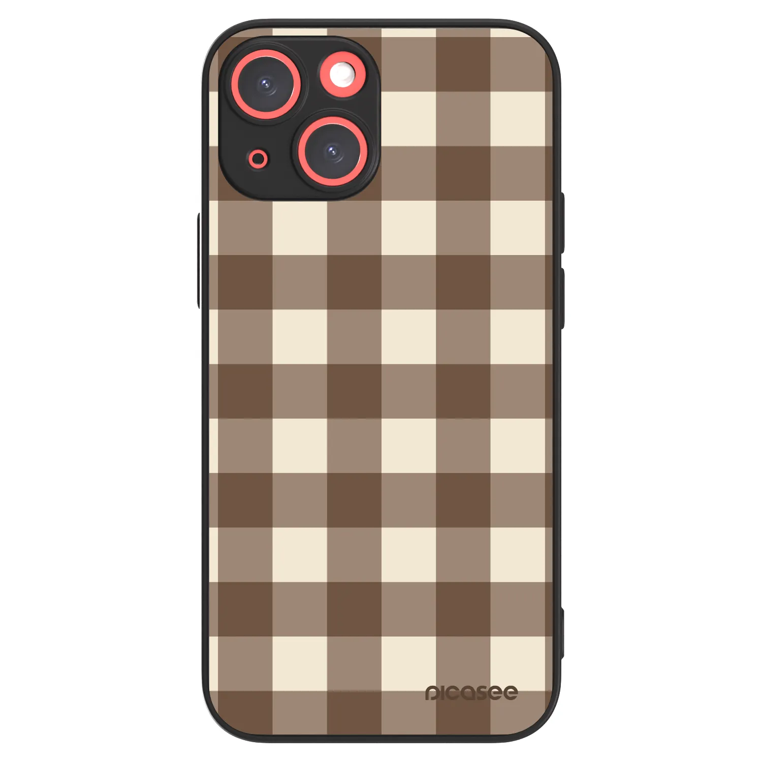Picasee ULTIMATE CASE MagSafe pro Apple iPhone 13 mini - Brown grid