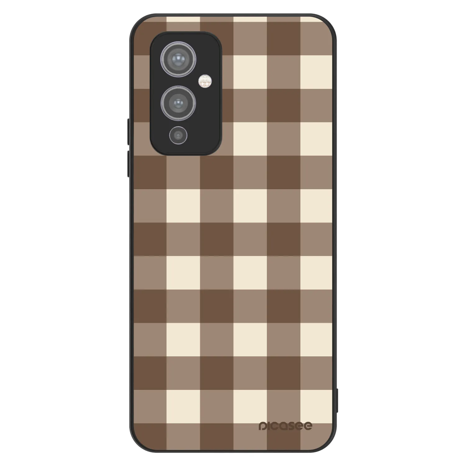 Picasee ULTIMATE CASE pro OnePlus 9 - Brown grid