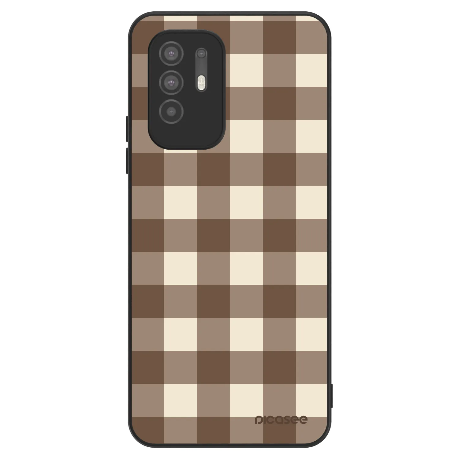 Picasee ULTIMATE CASE pro OPPO A94 5G - Brown grid