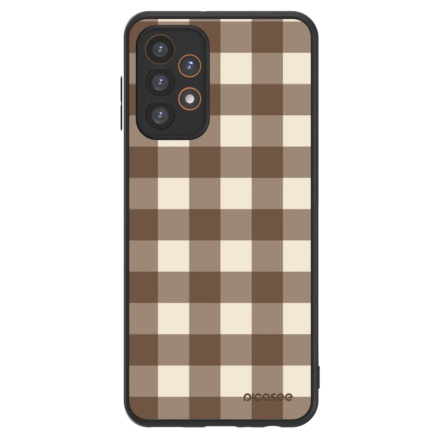 Picasee ULTIMATE CASE pro Samsung Galaxy A23 A236B 5G - Brown grid