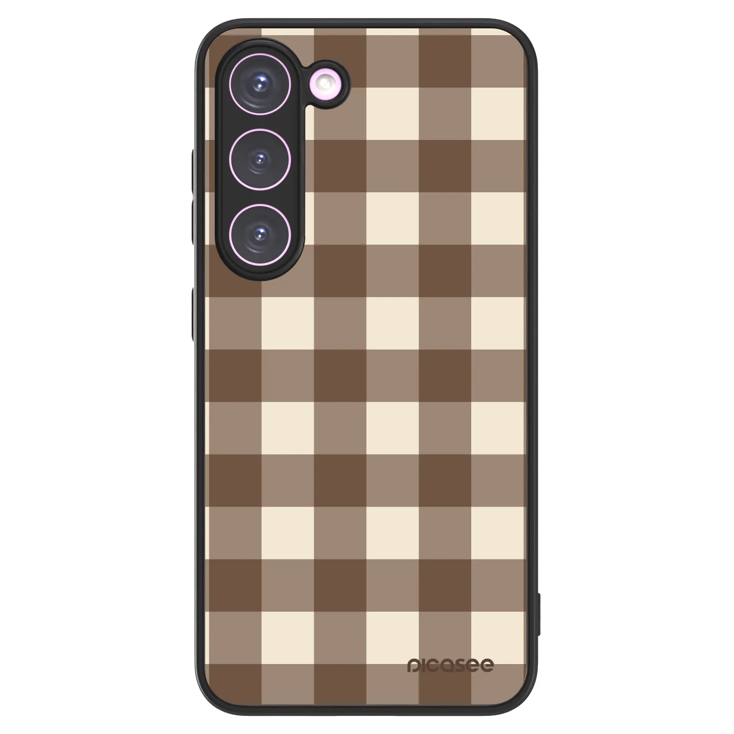 Picasee ULTIMATE CASE pro Samsung Galaxy S23 5G - Brown grid