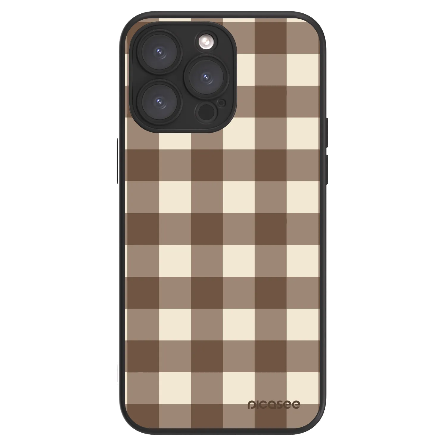 Picasee ULTIMATE CASE MagSafe pro Apple iPhone 15 Pro Max - Brown grid