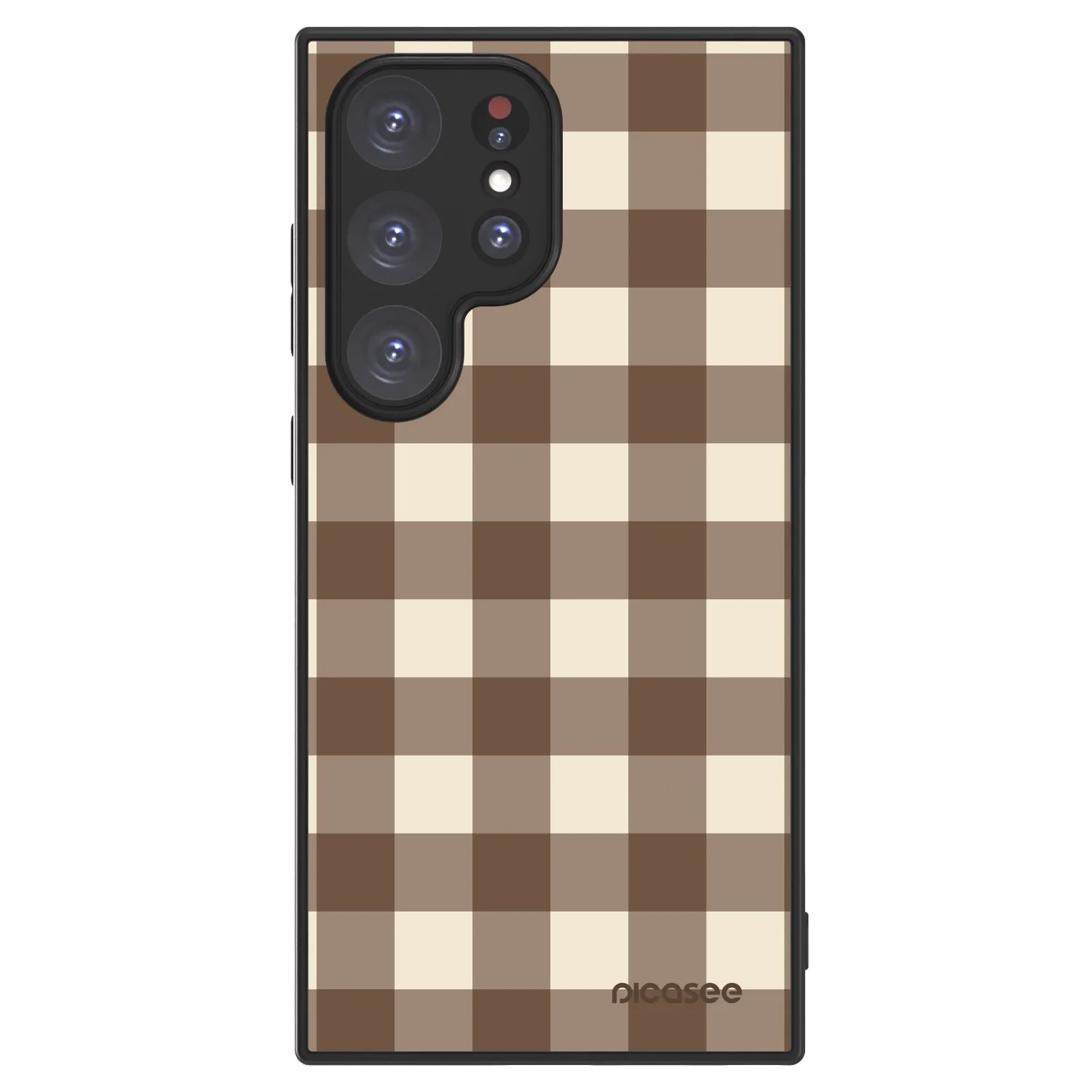 Picasee ULTIMATE CASE pro Samsung Galaxy S24 Ultra S928B 5G - Brown grid
