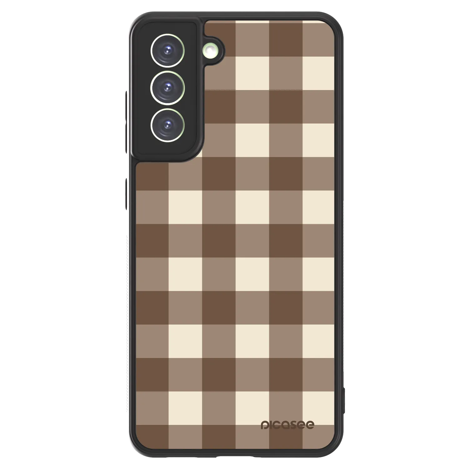 Picasee ULTIMATE CASE PowerShare pro Samsung Galaxy S21 FE 5G - Brown grid