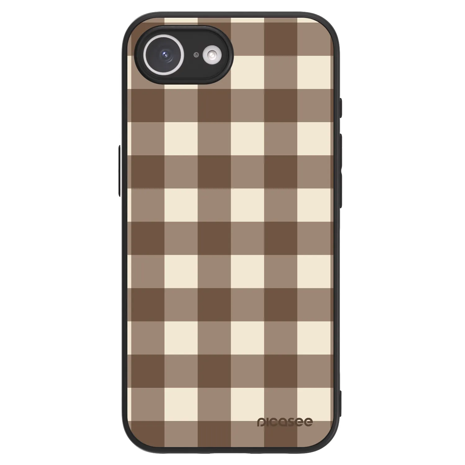 Picasee ULTIMATE CASE pro Apple iPhone 16e - Brown grid