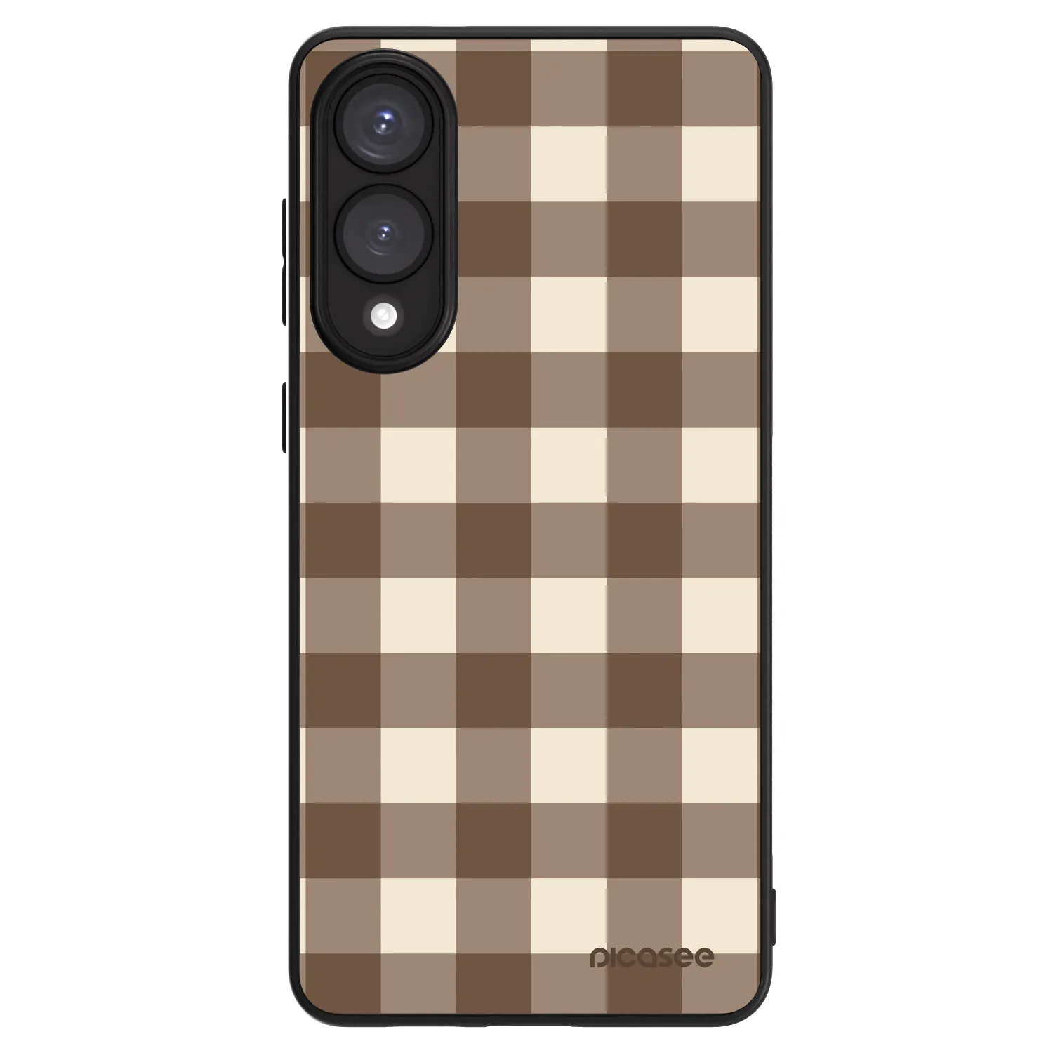 Picasee ULTIMATE CASE PowerShare pro Samsung Galaxy S25 Edge 5G - Brown grid