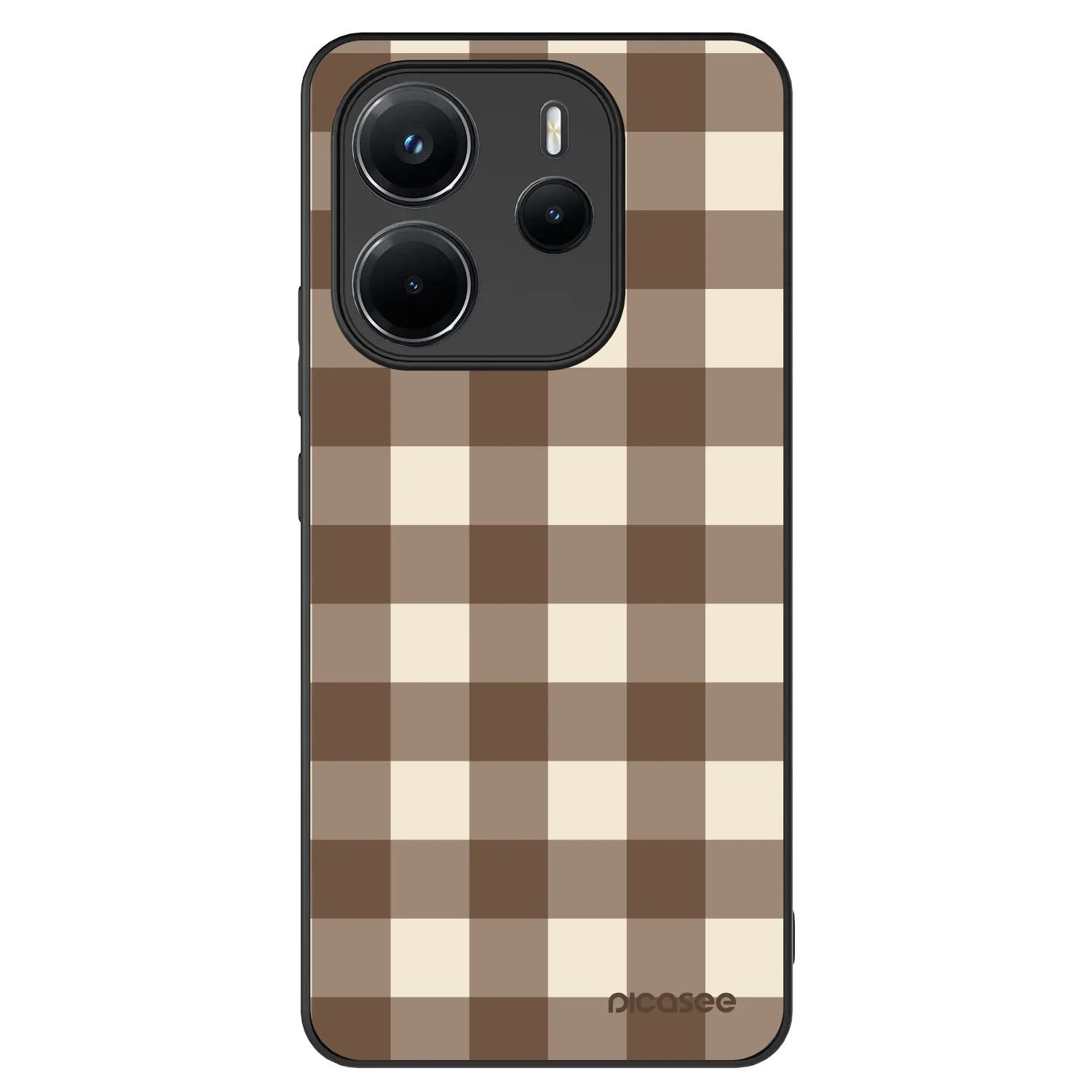 Picasee ULTIMATE CASE pro Xiaomi Redmi Note 14 4G - Brown grid